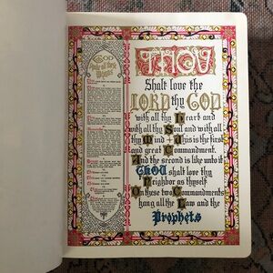 1964 AJ Holman Large Family Holy Bible KJV Pictures Red Letters Reference